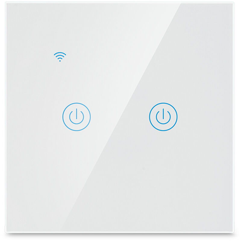 

Interruptor de luz inteligente Zigbee eWelink APP Control remoto Interruptor tactil de pared de la UE Compatible con Alexa Google Home para control