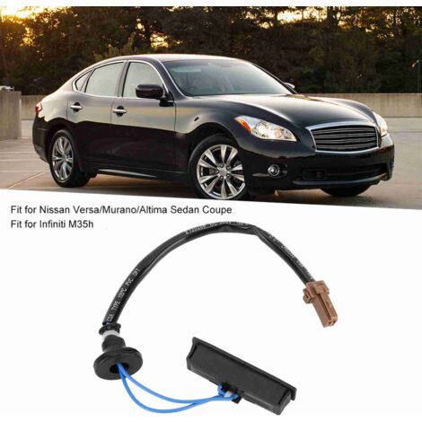 Interruptor de maletero para Infiniti Nissan Altima Versa 25380ED000 - ABS negro - Fácil instalación