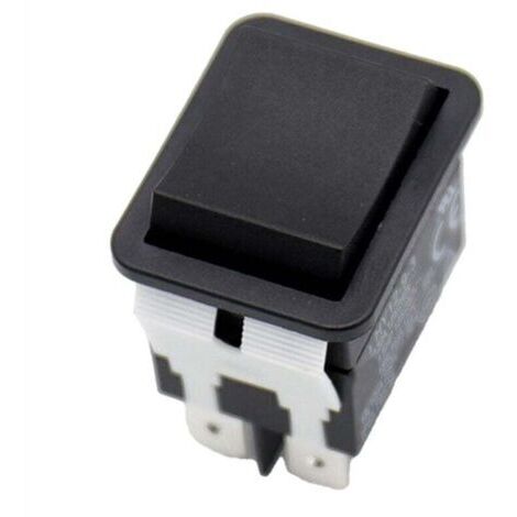 Interruptor de palanca industrial con 6 conexiones, 125 V / 250 V, botón eléctrico