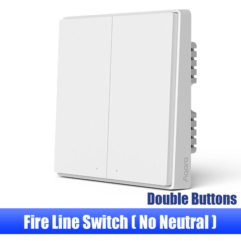 

Interruptor de pared Aqara D1 ZigBee Control remoto de luz inteligente Inalambrico Zero Line Fire Wire con / NO Neutro 1/2/3 Interruptores de llave,