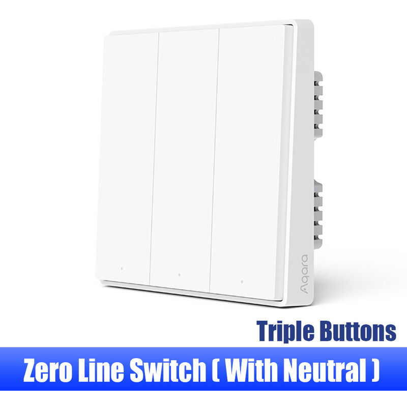 

Interruptor de pared D1 ZigBee Control remoto de luz inteligente Inalambrico Zero Line Fire Wire con / NO Neutro 1/2/3 Interruptores de llave,