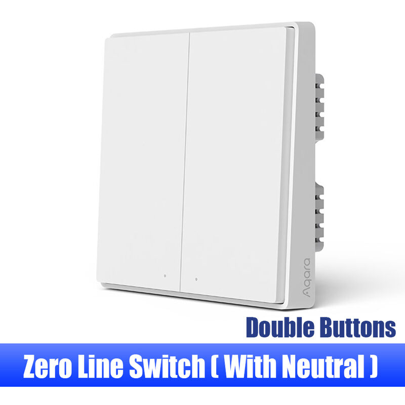 

Interruptor de pared D1 ZigBee Control remoto de luz inteligente Inalambrico Zero Line Fire Wire con / NO Neutro 1/2/3 Interruptores de llave,