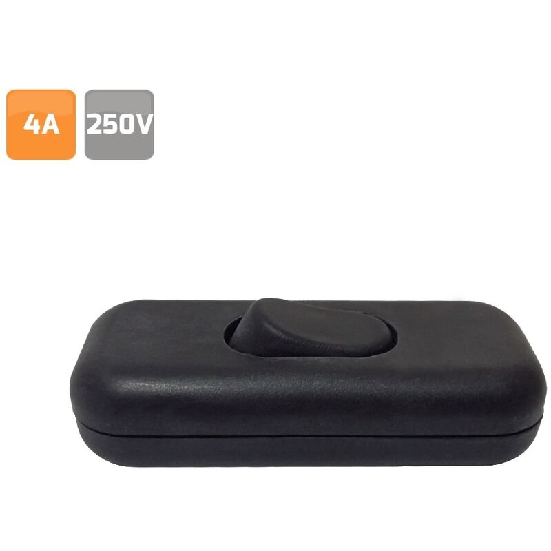 

Interruptor de paso, 4A. 250V negro - Negro
