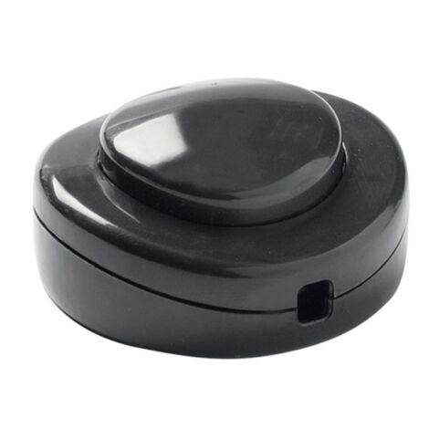 Interruptor de paso DUOLEC 2A redondo. Color negro - talla