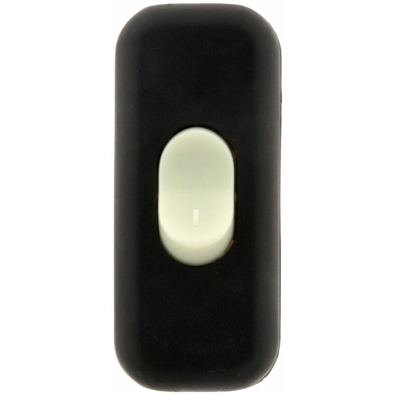 

Interruptor de paso unipolar luminoso 2A negro - Zenitech