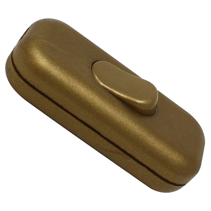 

Interruptor unipolar de paso dorado 2A 250V 60x26x15mm. (Koala H038147)
