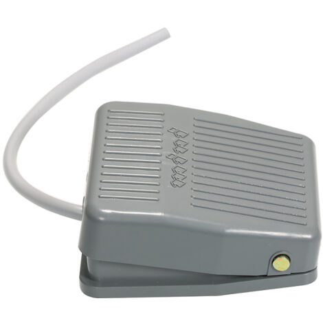 Interruptor de pedal eléctrico SPDT TFS-201, alimentación de 5-48 V CC / 24-250 V CA, 10 A, control momentáneo NO/NC, interruptor de bloqueo con reinicio.