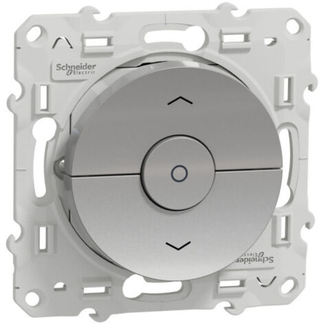 Interruptor de persianas Odace Plata SCHNEIDER S530208