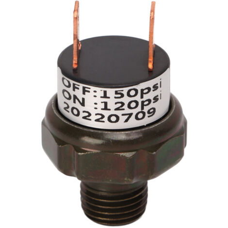 Interruptor de presión para compresor de aire, válvula de control de acero inoxidable de 120-150 PSI para bocina de tren, pieza de repuesto