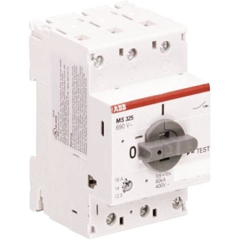 Interruptor de protección del motor Abb MS325 1,60 - 2,50A 2,5 Módulos EP 941 7