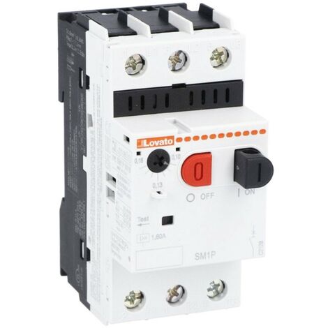 Interruptor de protección del motor Lovato 400V 100kA 0,25 a 0,4A SM1P0040