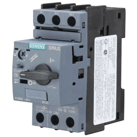 Interruptor de protección del motor Siemens para S00 2,2-3,2A 3RV20111DA10