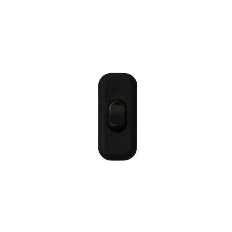 

Electra Line - Interruptor unipolar a tope, 2A, 250V, negro