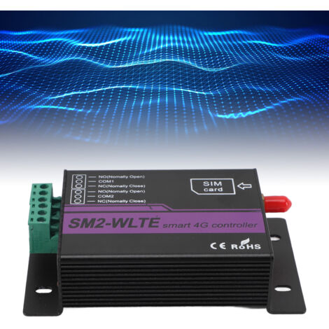 [Interruptor de relé 4G] SM2 WLTE EC con control de SMS/temperatura/humedad para alarmas y control de puertas.