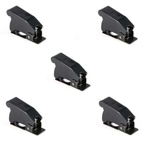 Interruptor de seguridad negro KZQ, cubierta de seguridad negra para interruptor basculante, reemplazo para interruptor basculante