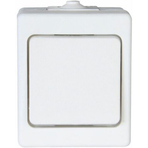 Interruptor de superficie bipolar 10ax 250v, blanco