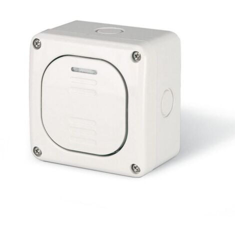 Interruptor de superficie individual, 10AX M95, IP66, gris, PROTECTA