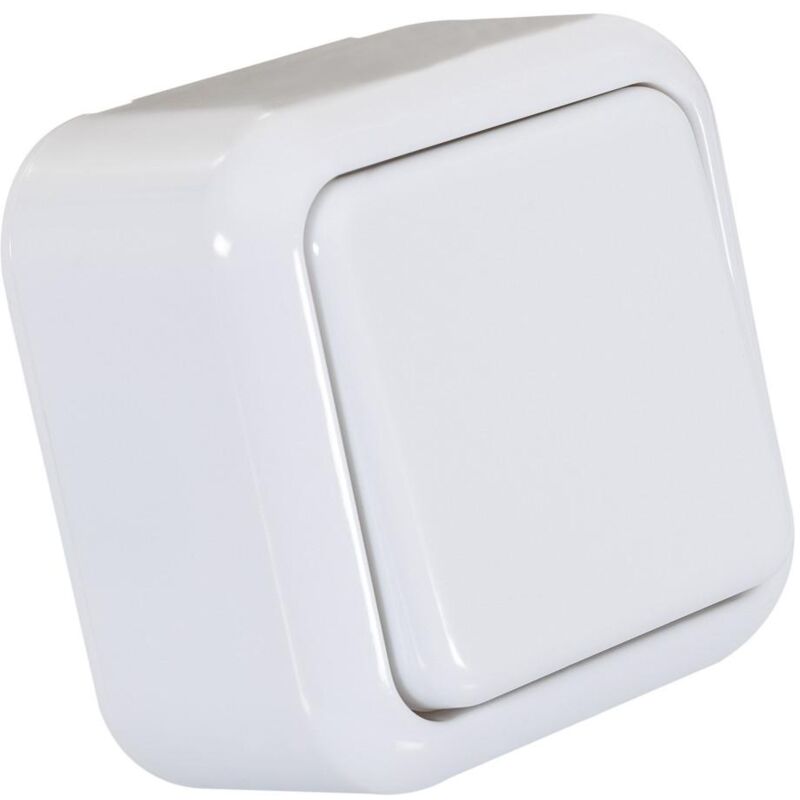 

Interruptor de Superficie Simple Conmutado Blanco. - Blanco