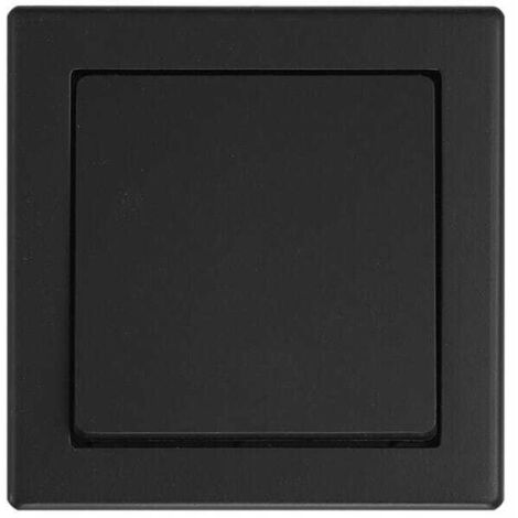 Interruptor de timbre 250V 10A IP20 de empotrar Negro mate