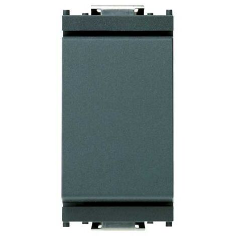 Interruptor desviador Vimar Idea unipolar 10A color gris oscuro antracita 16004
