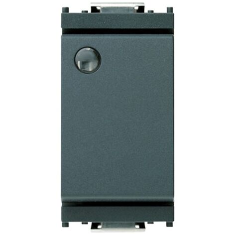 Interruptor desviador Vimar Idea unipolar 16A brillante 1P gris 16025