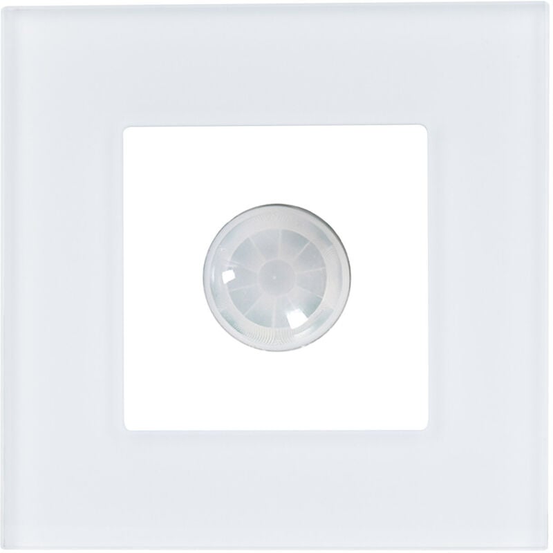 

Interruptor Detector de Movimiento IR con Marco PC Modern Blanco - Blanco