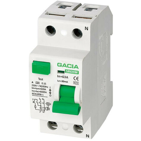 Interruptor diferencial rearmable RELC-NL1 2 polos 40A 30ma RELC