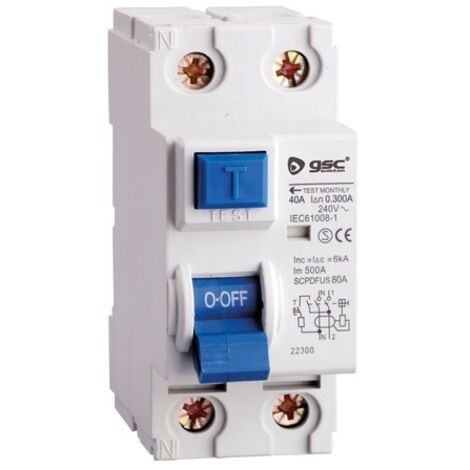 Interruptor diferencial 2P 63A Clase AC