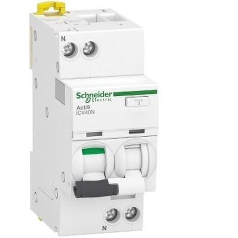Interruptor diferencial ACTI 9 40A 30mA 1 polo AC con protección RCBO.
