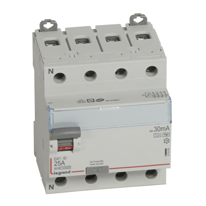 

Interruptor diferencial Legrand 411695 DX3 4P 40A 30mA HPI