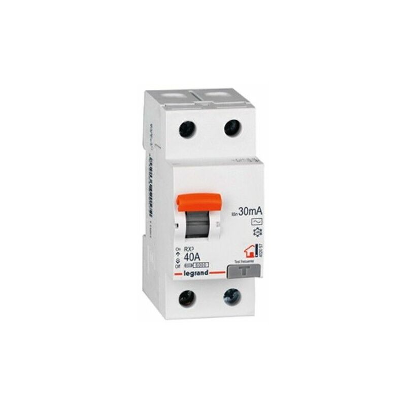 

Interruptor Diferencial Legrand 402057 RX3 para vivienda 2 polos 40 A 30ma