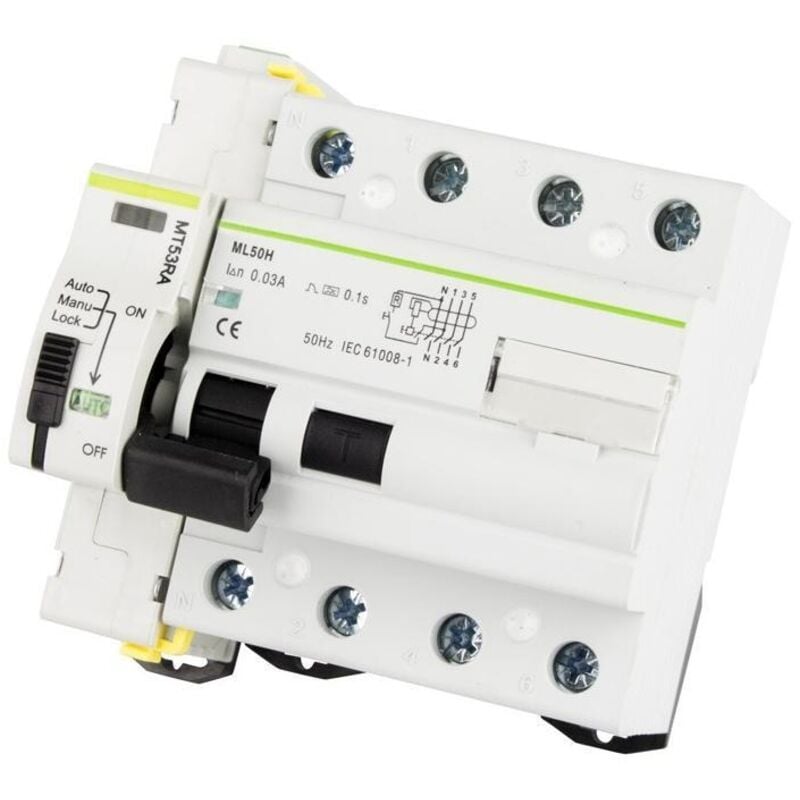 

Interruptor Diferencial Rearmable Compacto MAXGE 4P-30mA-10kA 40 A - 40 A