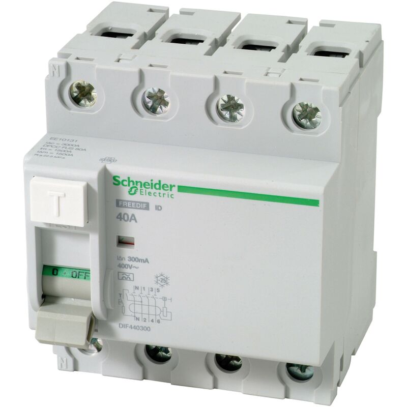 

Schneider Electric - interruptor diferencial Schneider - 4 polos 300 mA