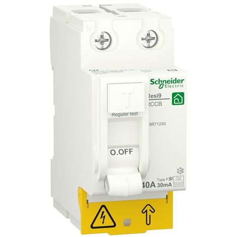 Interruptor Diferencial Superinmunizado para vivienda Schneider Electric R9R71240 2P 40A 30mA F-SI