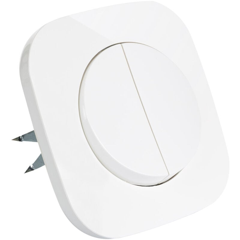 

Interruptor Doble Conmuntado Classic Round Blanco - Blanco
