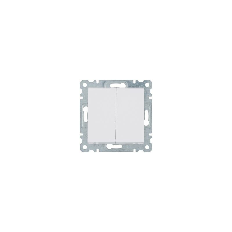 

Interruptor doble Lumina Intense WL0040 color Blanco - Hager