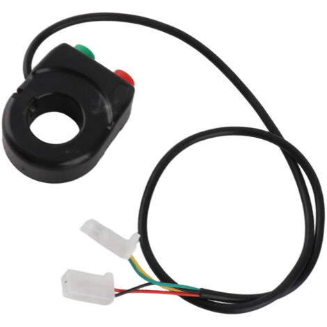 Interruptor doble negro para motocicleta y scooter: faro y bocina de 12 V.