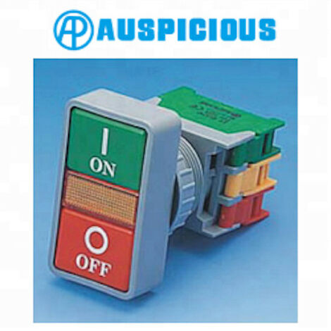Interruptor Doble Tecla Rojo/verde On-off 3a/250vac Ip65 Dpb30-1-o/c