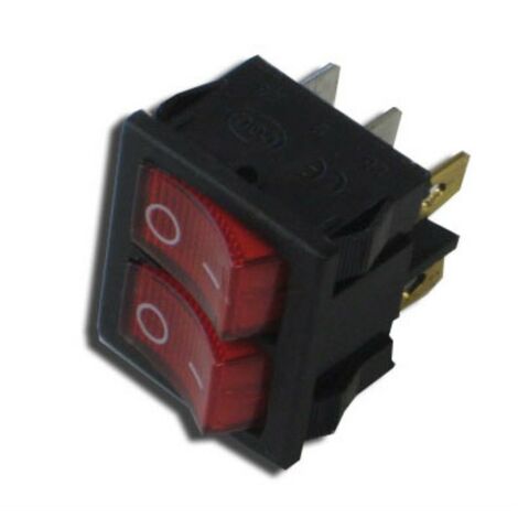 Interruptor doble universal 6c 22x19mm