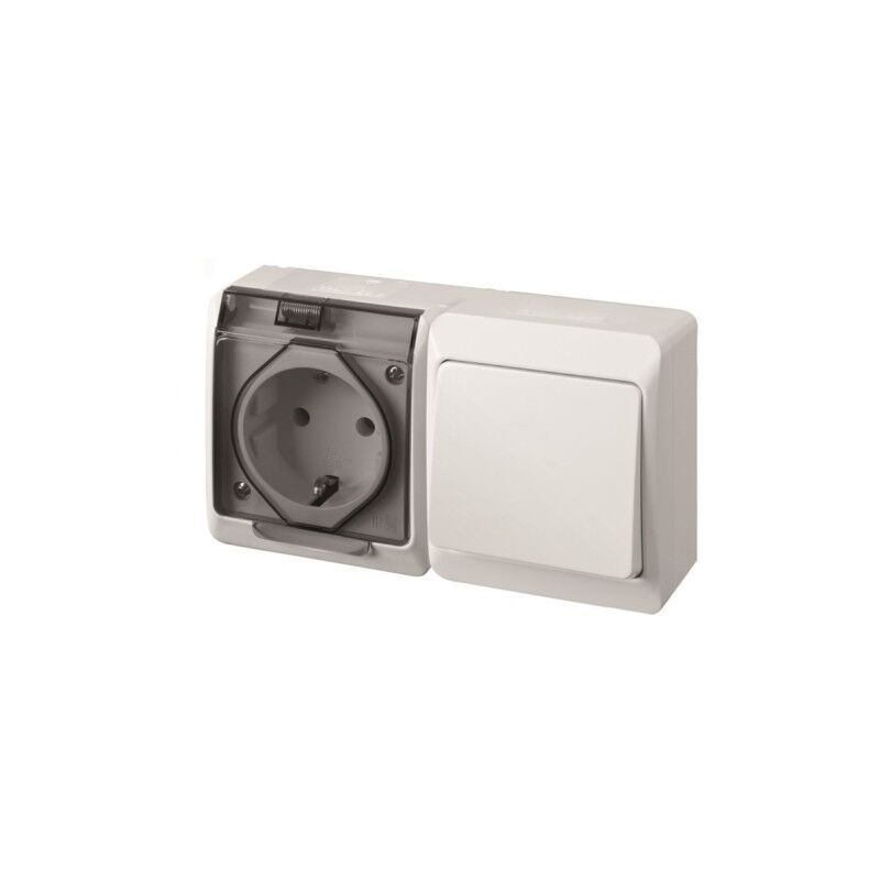 

Interruptor Electricidad 16Amp-250V Estanco Conmutador Enchufe Ip54 Abs B