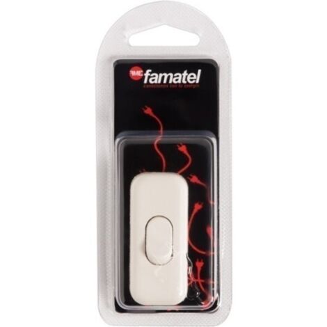 Interruptor Electricidad 60X147X30 2A-250V De Paso Pvc Blanco Famat