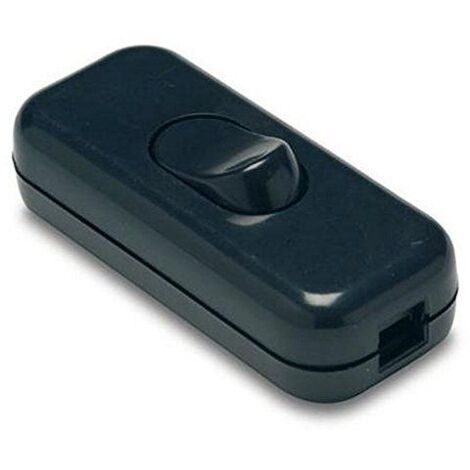 Interruptor Electricidad 60X147X30 2A-250V De Paso Pvc Negro Famat