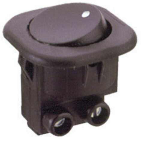 Interruptor Electro DH 11.477.I/N unipolar contacto protegido con cuerpo y tecla negro  8430552072088