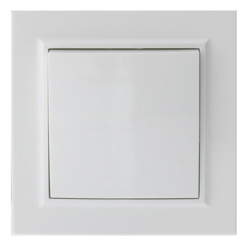 

Interruptor Empotrable Simple Blanco Marco Incluido IP20 Serie wLine Blanco | IluminaShop
