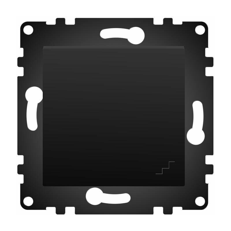 

Interruptor Empotrable Simple Conmutado Negro IP20 Serie wLux Negro | IluminaShop