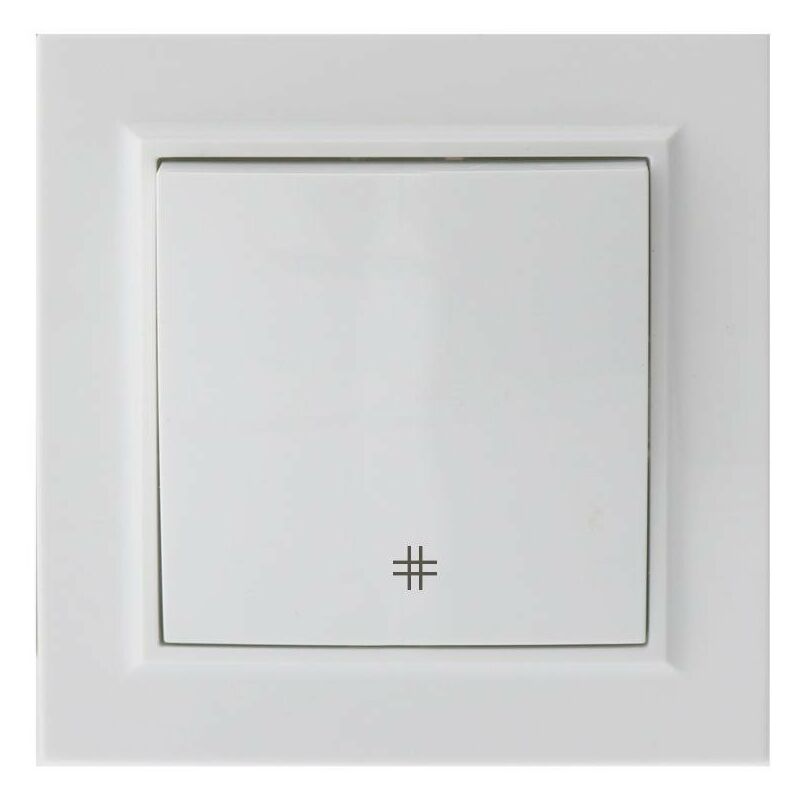 

Interruptor Empotrable Simple Cruzamiento Blanco IP20 Serie wLine Blanco | IluminaShop