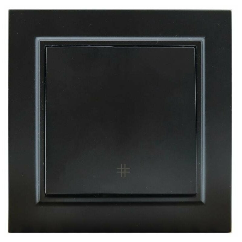 

Iluminashop - Interruptor Empotrable Simple Cruzamiento Negro IP20 Serie wLine Negro