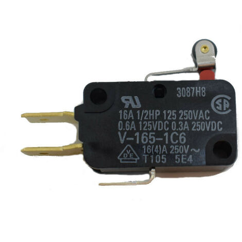 Interruptor final Omron Micro 16A con palanca y rueda V1651C6R-1480430