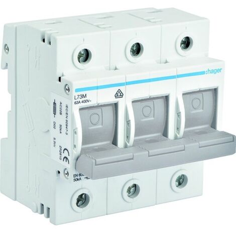 Interruptor fusible horizontal D02 3P 63A