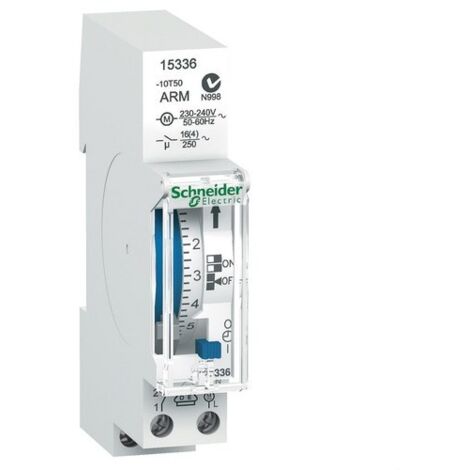 SCHNEIDER ELECTRIC Interruptor horario analógico IH 24H CON 1 módulo 100H 1C-16A